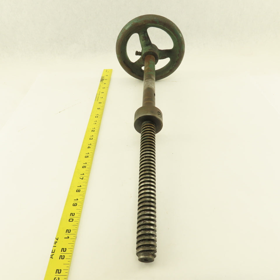 J.T. Towsley Antique Band Saw Hand Crank Table Adjustment