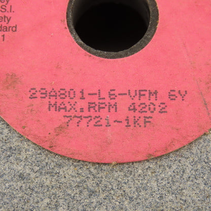 Cincinnati Milacron 29A80-L6-VFM 6Y 5" Dia.  x 2" Wide Grinding Wheel 4202 Rpm