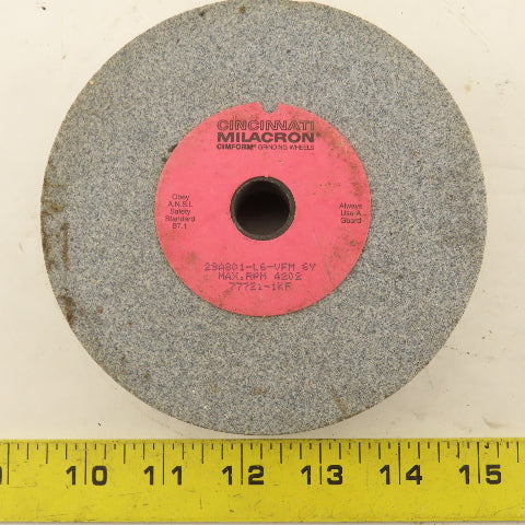Cincinnati Milacron 29A80-L6-VFM 6Y 5" Dia.  x 2" Wide Grinding Wheel 4202 Rpm