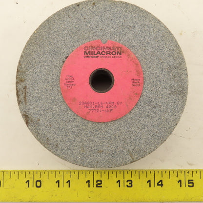 Cincinnati Milacron 29A80-L6-VFM 6Y 5" Dia.  x 2" Wide Grinding Wheel 4202 Rpm