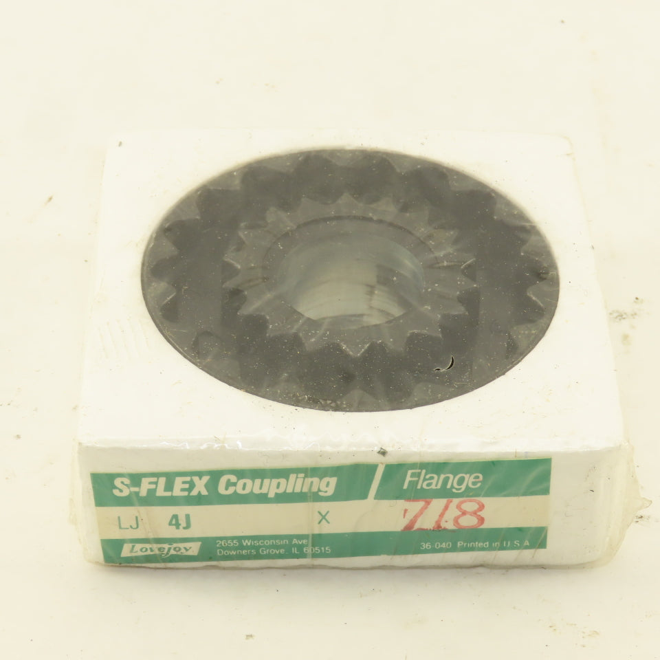 LoveJoy 4J Flange Type Fixed Bore Sleeve Coupling Flange, Bore 7/8" Dia Lot of 3