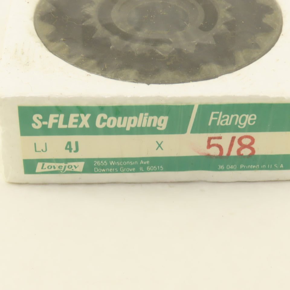 LoveJoy 4J Flange Type Fixed Bore Sleeve Coupling Flange, 5/8" ID Dia Lot of 3