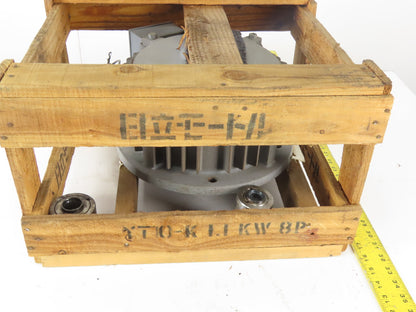 Hitachi B200868 1.1kW 200/220V 50/60Hz 715/865RPM Vertical Mill Induction Motor