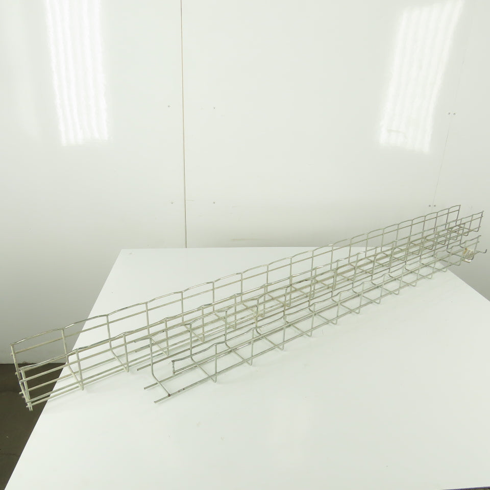 Cablofil 4"x 4" Wire Mesh Cable Tray 2 Pieces 48" & 75" Long Lot of 2