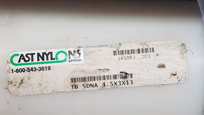 Nylon 6 Tube Machinable Plastic Tube Stock 4-5/8"OD x2-3/4"ID x13-1/2" 4.5x3x13