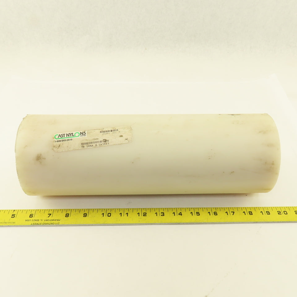 Nylon 6 Tube Machinable Plastic Tube Stock 4-5/8"OD x2-3/4"ID x13-1/2" 4.5x3x13