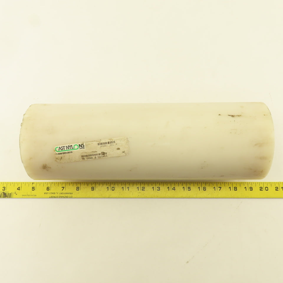 Nylon 6 Tube Machinable Plastic Tube Stock 4-5/8"OD x2-3/4"ID x13-1/2" 4.5x3x13