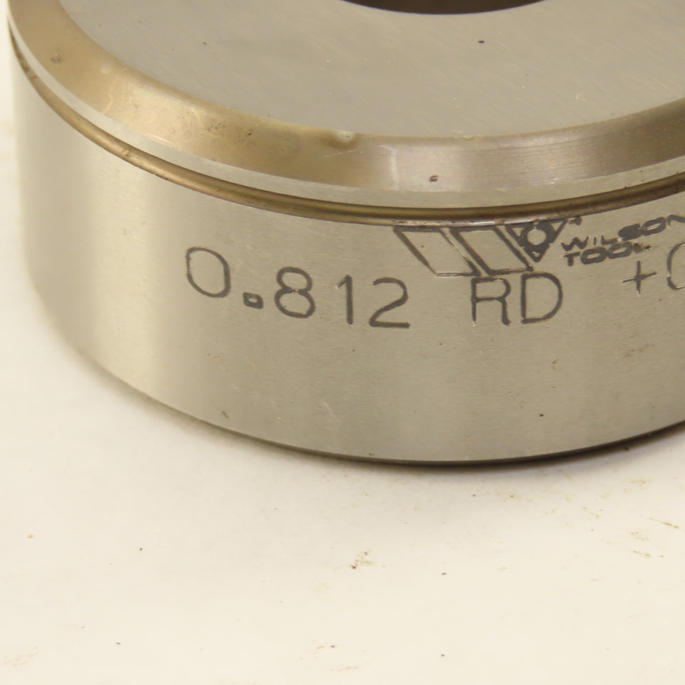 Wilson Tool 0.812 Round +0.075 Sheet Metal Die