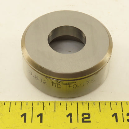 Wilson Tool 0.812 Round +0.075 Sheet Metal Die