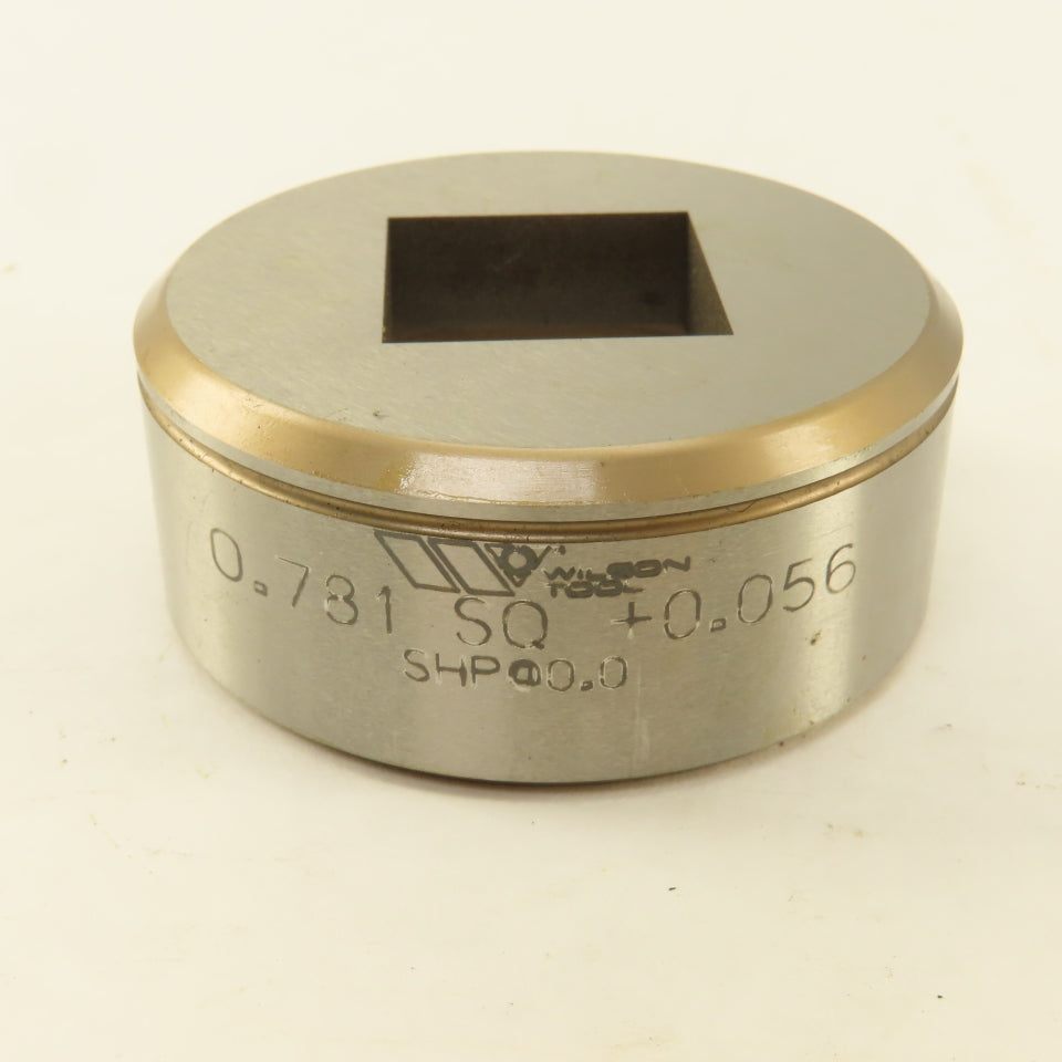 Wilson Tool 0.781 Square +0.056 Sheet Metal Die