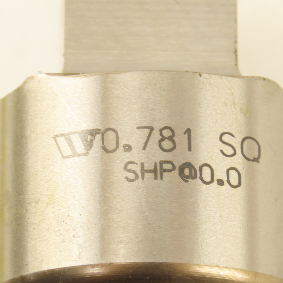 Wilson Tool 0.781 Square Sheet Metal Punch 1" Shank