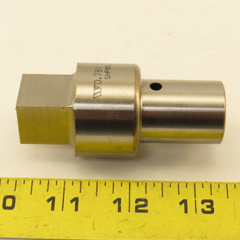Wilson Tool 0.781 Square Sheet Metal Punch 1" Shank