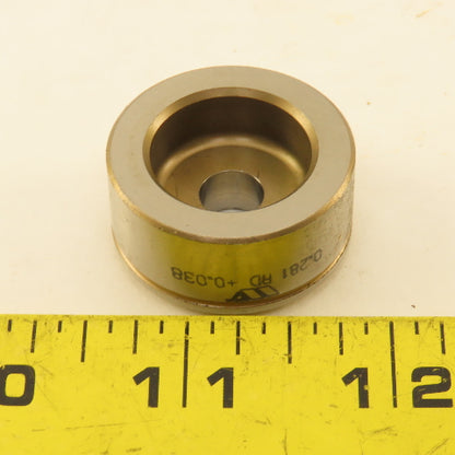 Wilson Tool 0.281" Round +0.038 Sheet Metal Die 1-1/4" OD