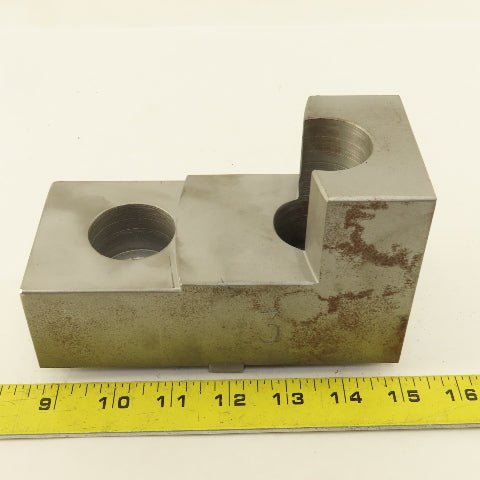 H&R Mfg. Bul SJ 6-1/2" x 3" Wide 3-1/4" Tall Lathe Step Jaw Tongue & Groove