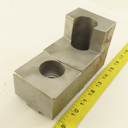 H&R Mfg. Bul SJ 6-1/2" x 3" Wide 3-1/4" Tall Lathe Step Jaw Tongue & Groove