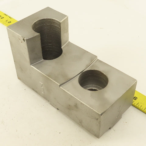 H&R Mfg. Bul SJ 6-1/2" x 3" Wide 3-1/4" Tall Lathe Step Jaw Tongue & Groove