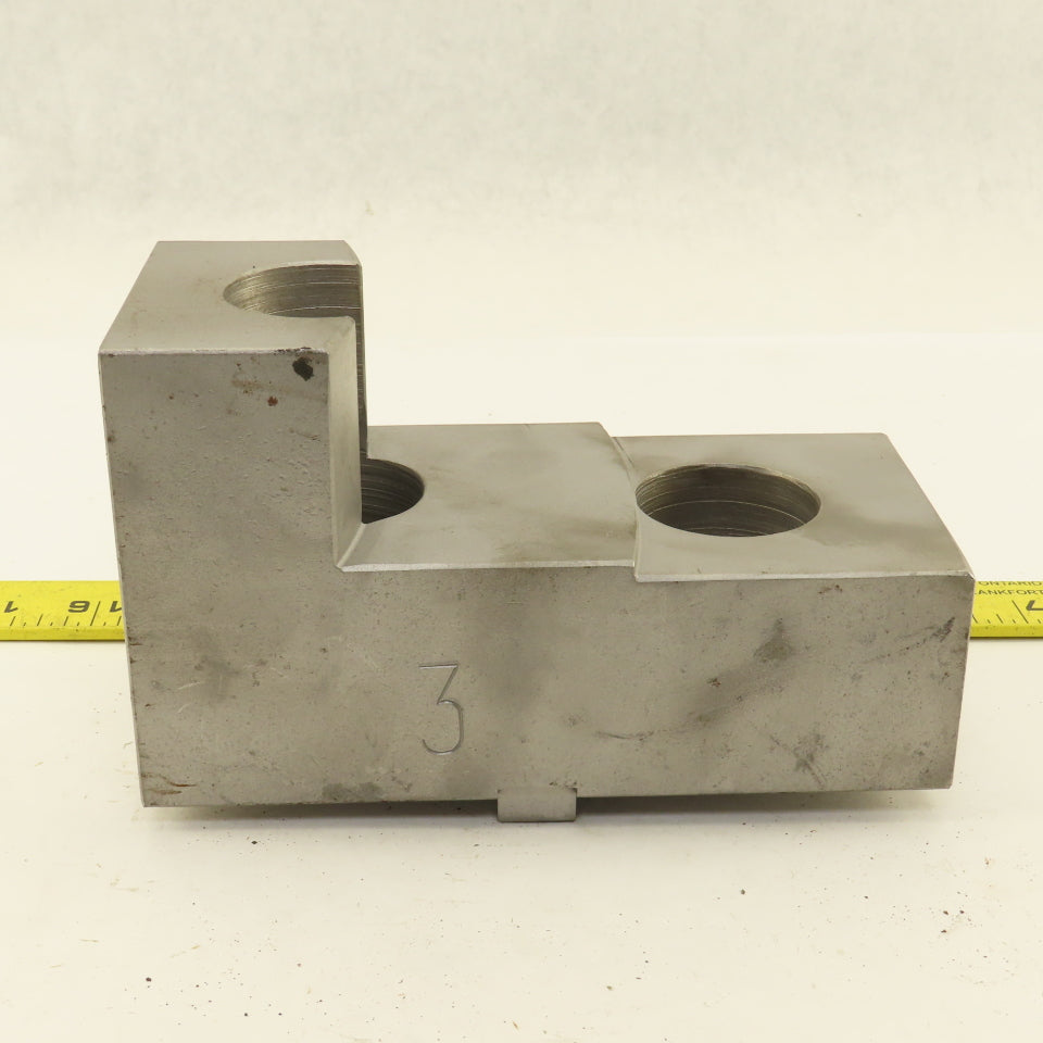 H&R Mfg. Bul SJ 6-1/2" x 3" Wide 3-1/4" Tall Lathe Step Jaw Tongue & Groove