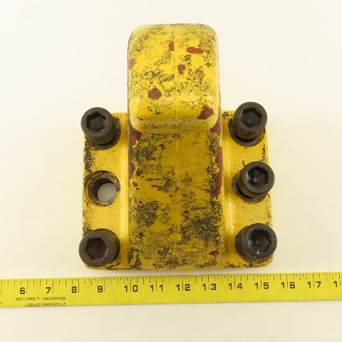 10" x 2" Heavy Duty Cast Iron Hook 6 Bolt Mount