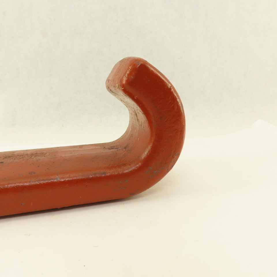12" x 3" Wide Industrial Drop Forged Iron Hook 2 Bolt Mount