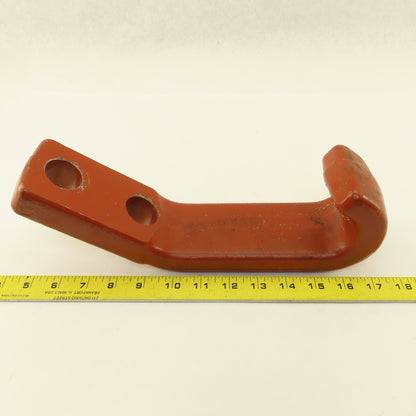 12" x 3" Wide Industrial Drop Forged Iron Hook 2 Bolt Mount