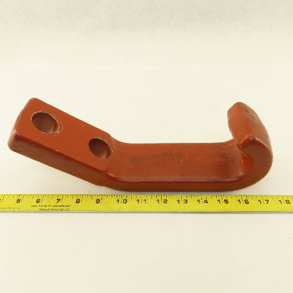 12" x 3" Wide Industrial Drop Forged Iron Hook 2 Bolt Mount