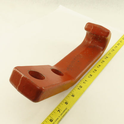 12" x 3" Wide Industrial Drop Forged Iron Hook 2 Bolt Mount