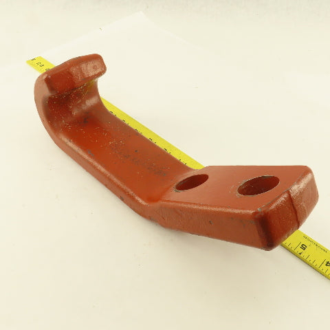 12" x 3" Wide Industrial Drop Forged Iron Hook 2 Bolt Mount