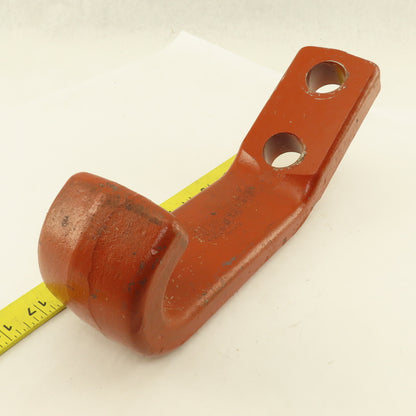 12" x 3" Wide Industrial Drop Forged Iron Hook 2 Bolt Mount