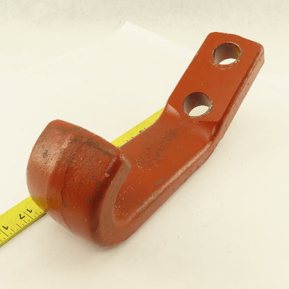 12" x 3" Wide Industrial Drop Forged Iron Hook 2 Bolt Mount
