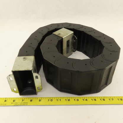 A&A Mfg. N5-10 4" x 2" Feed Thru Fully Enclosed Wire Hose Cable Carrier 41"