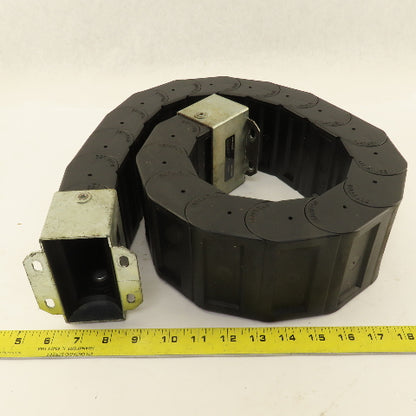 A&A Mfg. N5-10 4" x 2" Feed Thru Fully Enclosed Wire Hose Cable Carrier 41"