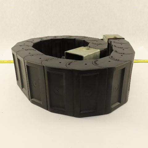 A&A Mfg. N5-10 4" x 2" Feed Thru Fully Enclosed Wire Hose Cable Carrier 41"
