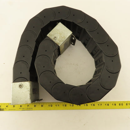A&A Mfg. N5-10 4" x 2" Feed Thru Fully Enclosed Wire Hose Cable Carrier 41"
