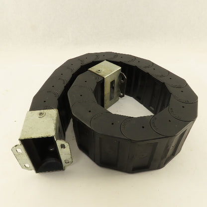 A&A Mfg. N5-10 4" x 2" Feed Thru Fully Enclosed Wire Hose Cable Carrier 41"