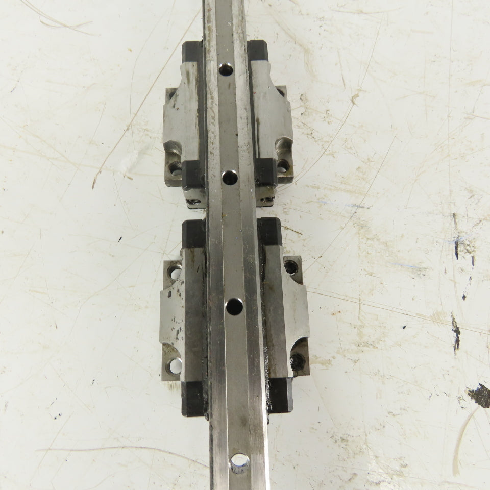 Rexroth R165121320 687mm Long Linear Rail W/(2) Bearing Blocks