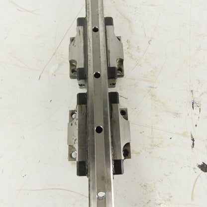 Rexroth R165121320 687mm Long Linear Rail W/(2) Bearing Blocks