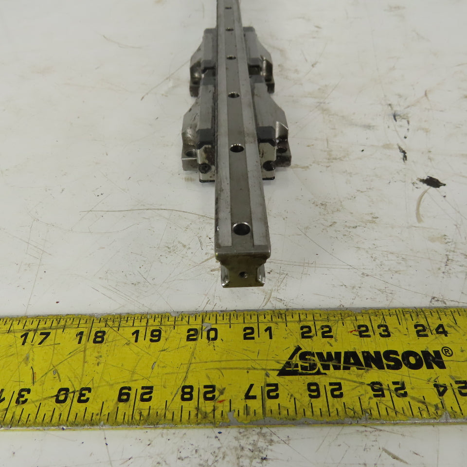 Rexroth R165121320 687mm Long Linear Rail W/(2) Bearing Blocks