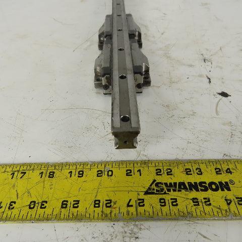 Rexroth R165121320 687mm Long Linear Rail W/(2) Bearing Blocks