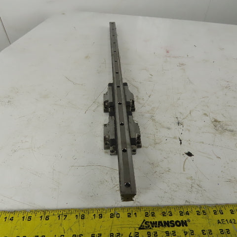 Rexroth R165121320 687mm Long Linear Rail W/(2) Bearing Blocks