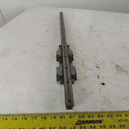 Rexroth R165121320 687mm Long Linear Rail W/(2) Bearing Blocks