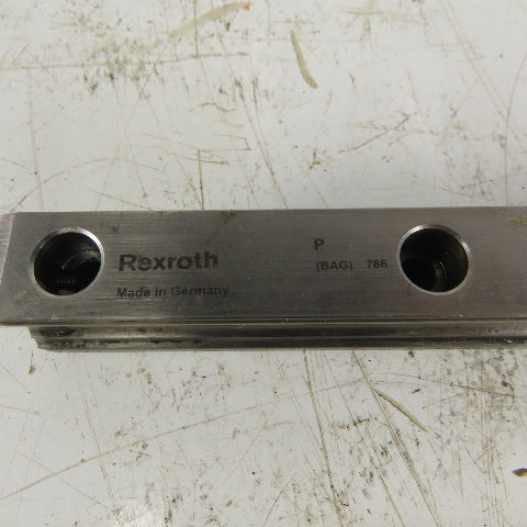 Rexroth R165121320 687mm Long Linear Rail W/Bearing Block