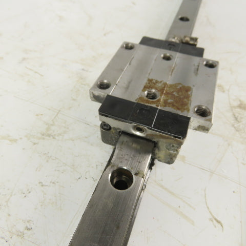 Rexroth R165121320 687mm Long Linear Rail W/Bearing Block