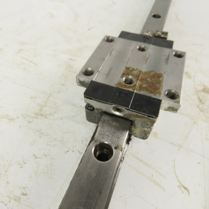 Rexroth R165121320 687mm Long Linear Rail W/Bearing Block
