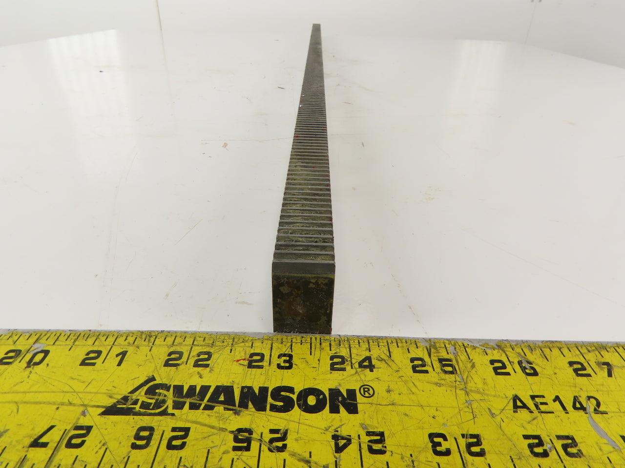 Gudel 0104971 1030mm X-Axis Rack Gear From a Bystronic Bystar 3015 Laser