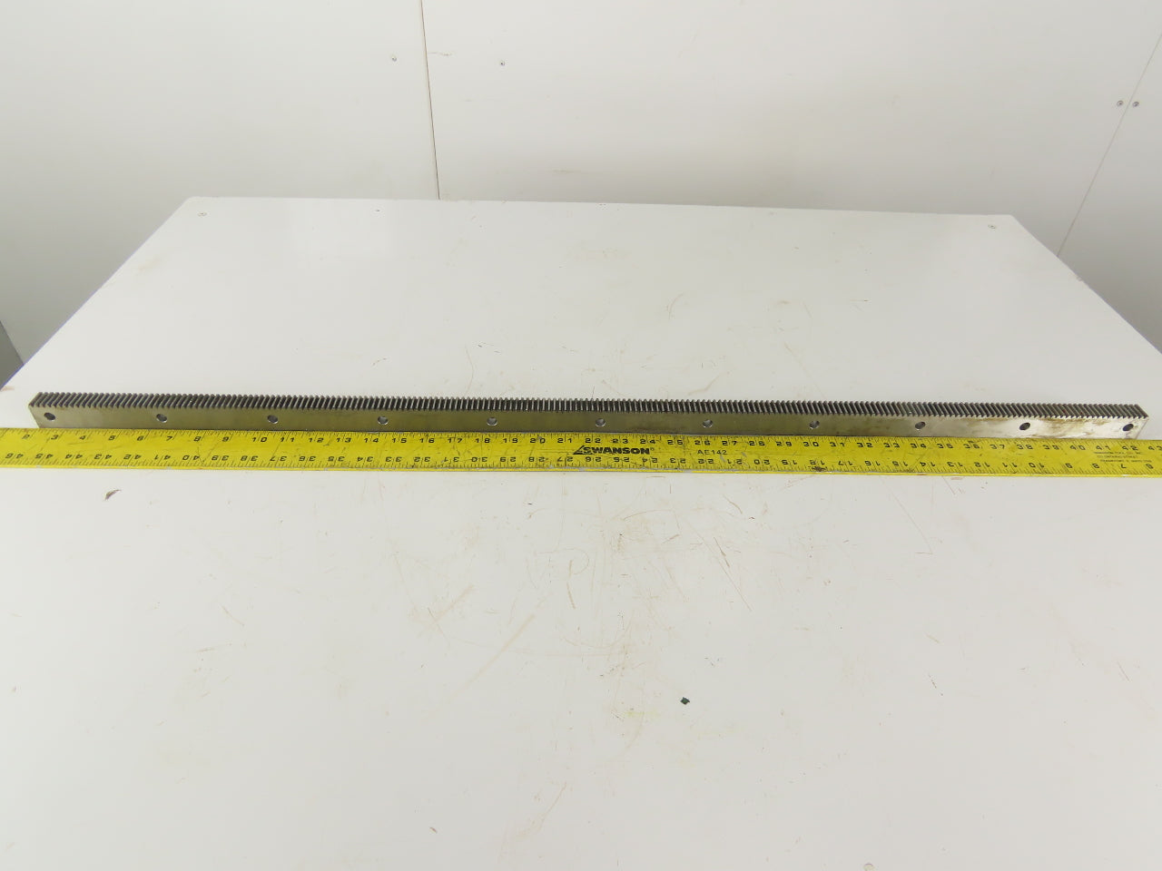 Gudel 0104971 1030mm X-Axis Rack Gear From a Bystronic Bystar 3015 Laser