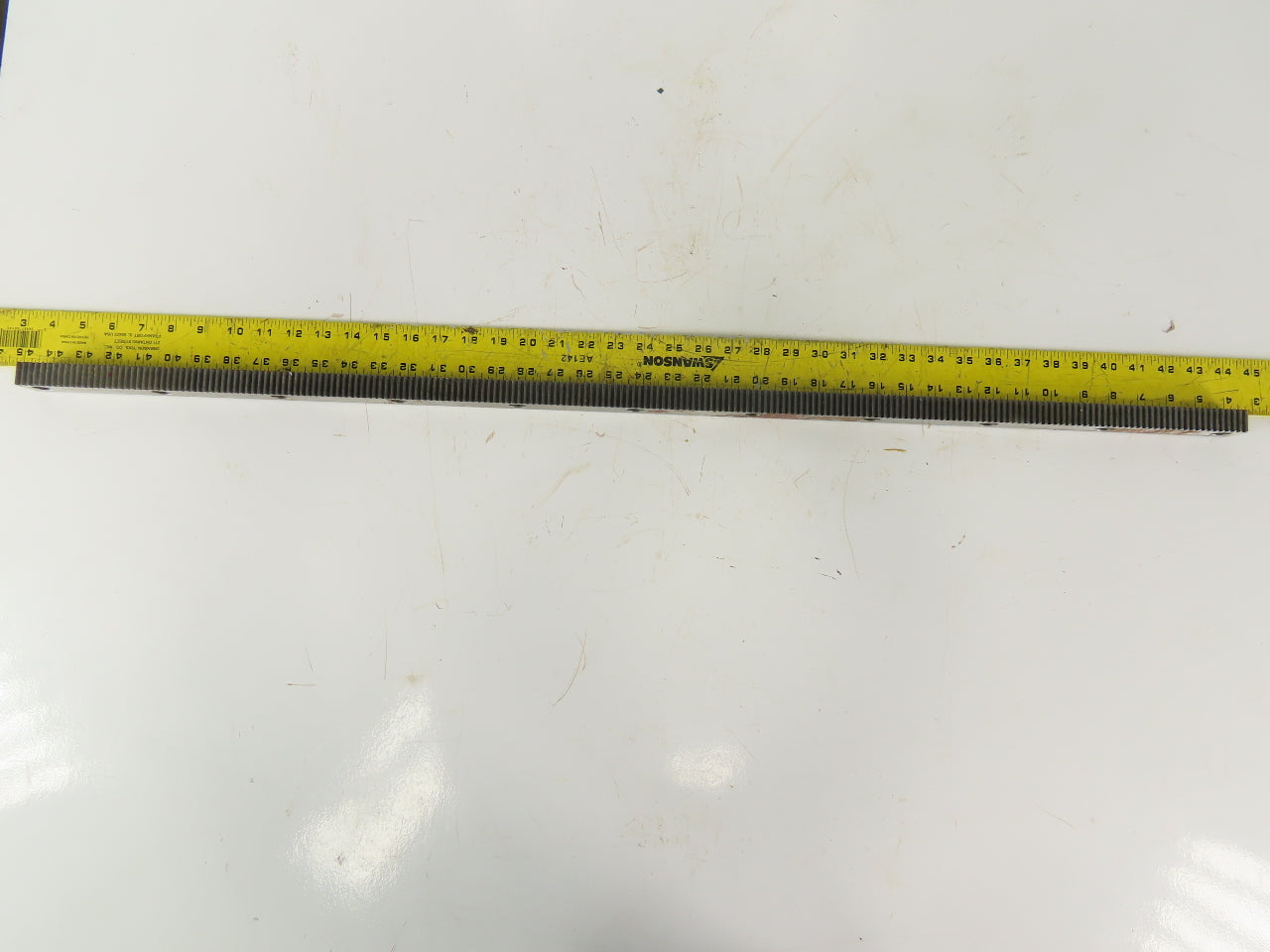 Gudel 0104971 1030mm X-Axis Rack Gear From a Bystronic Bystar 3015 Laser