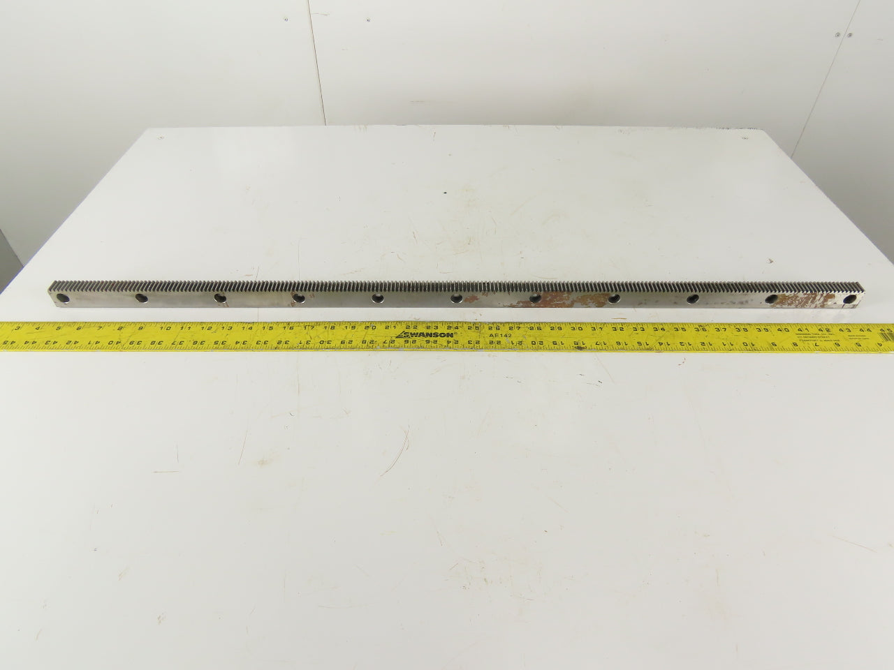 Gudel 0104971 1030mm X-Axis Rack Gear From a Bystronic Bystar 3015 Laser