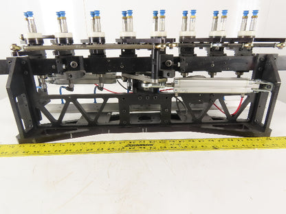 2 Section Rotating 8 Station Vacuum Pick And Place Robot Arm Fixture