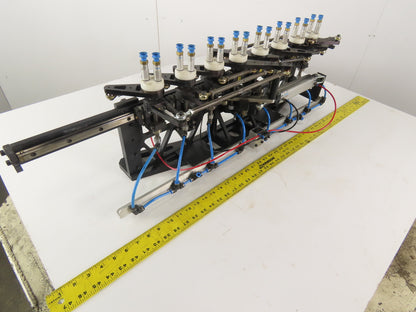 2 Section Rotating 8 Station Vacuum Pick And Place Robot Arm Fixture