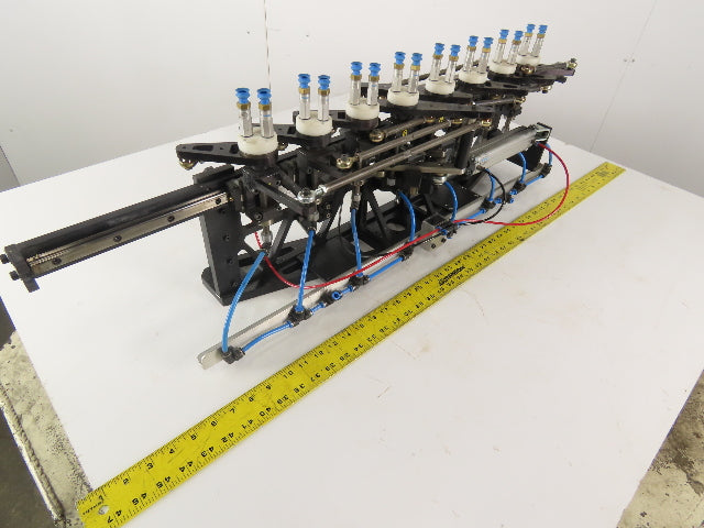 2 Section Rotating 8 Station Vacuum Pick And Place Robot Arm Fixture